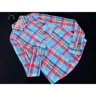 ホリスター(Hollister)のHollister ホリスター チェック シャツ sizeS/青ｘピンク ■◇ レディース(シャツ/ブラウス(長袖/七分))