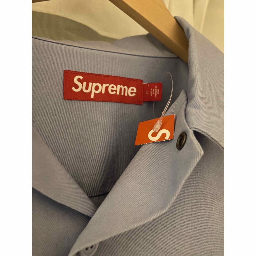 Supreme(シュプリーム)のLサイズ水色 Supreme Thermal Sleeve Work Shirt メンズのトップス(シャツ)の商品写真