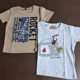 【お買い得】　キッズ　子供服　男の子　Tシャツ　カットソー　2枚　90cm(Tシャツ/カットソー)