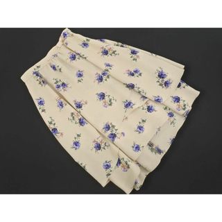 フェルゥ(Feroux)の新品 Feroux フェルゥ 花柄 フレア スカート size2/ベージュ  ■◇ レディース(ロングスカート)