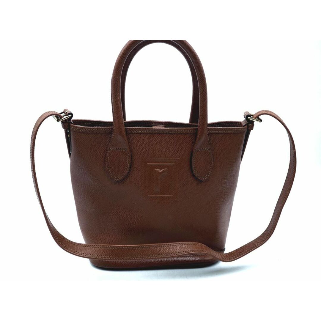 RENOMA - renoma レノマ 本革 レザー 2WAY ハンド バッグ 茶 RENOMA - renoma レノマ 本革 レザー 2WAY ハンド バッグ 茶