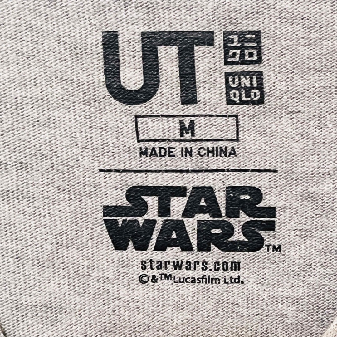 UNIQLO(ユニクロ)のユニクロ×スターウォーズ　Tシャツ　Mサイズ　グレー　UNIQLO メンズのトップス(Tシャツ/カットソー(半袖/袖なし))の商品写真