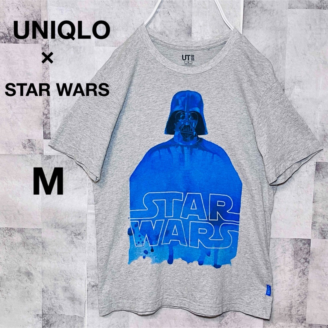 UNIQLO(ユニクロ)のユニクロ×スターウォーズ　Tシャツ　Mサイズ　グレー　UNIQLO メンズのトップス(Tシャツ/カットソー(半袖/袖なし))の商品写真