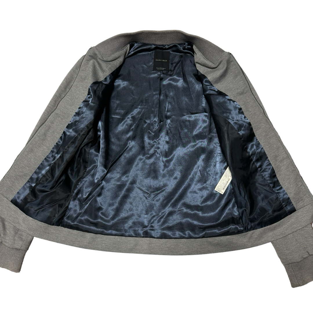 ZARA(ザラ)のZARA ザラ ブルゾン ジャケット スタジャン グレー メンズ サイズM メンズのジャケット/アウター(ブルゾン)の商品写真