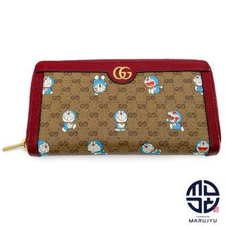 Gucci - GUCCI グッチ ドラえもん コラボ GGスプリーム ジッピーウォレット 647787 長財布 ラウンドファスナー サイフ ブランド