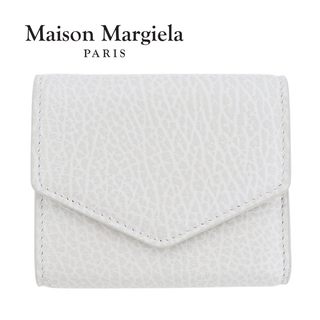 Maison Martin Margiela - メゾンマルジェラ 三つ折り財布 アイボリー カードケース ミニ財布 レザー 本革