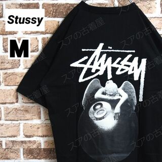 ステューシー(STUSSY)の《ステューシー》正規・新品タグ　8ボール&天使　黒　M　Tシャツ(Tシャツ/カットソー(半袖/袖なし))
