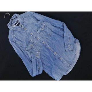 AMERICAN EAGLE アメリカンイーグル デニム シャツ sizeS/青 ■◇ レディース