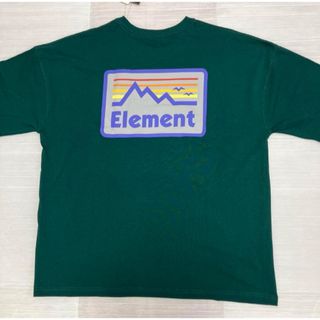 エレメント(ELEMENT)の送料無料 新品 ELEMENT スーパーワイドシルエット Tシャツ XL GRN(Tシャツ/カットソー(半袖/袖なし))