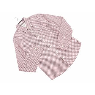 Abercrombie & Fitch アバクロンビー＆フィッチ ギンガムチェック シャツ sizeS/茶 ■◇ メンズ