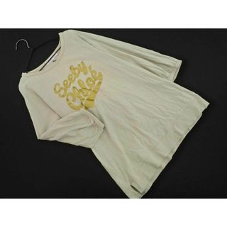 シーバイクロエ(SEE BY CHLOE)のシーバイクロエ ロゴ プリント 7分袖 Tシャツ size38/薄緑 ■◇ レディース(Tシャツ(長袖/七分))