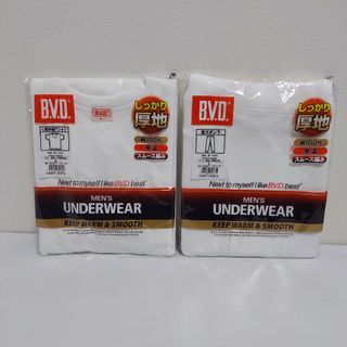 BVD U首半袖Tシャツ & 長ズボン下 メンズ Lサイズ(その他)