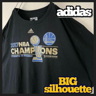 アディダス(adidas)のadidas Tシャツ 2017 NBA チャンピオンシップ オーバーサイズ 黒(Tシャツ/カットソー(半袖/袖なし))