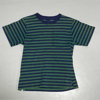 LAND’S END キッズ Tシャツ ランズエンド M 緑 ボーダー120