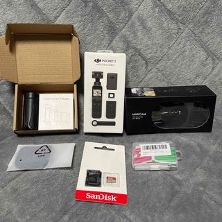 ゴープロ(GoPro)の美品 DJI POCKET 2 CREATOR COMBO フルセット SD(ビデオカメラ)