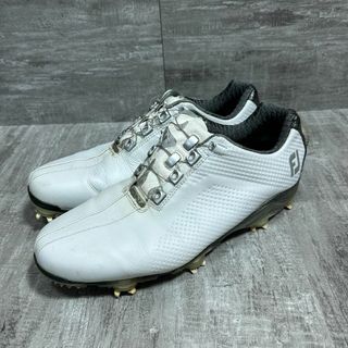 フットジョイ(FootJoy)のフットジョイ FJ DNA ダイヤル式 BOA 白 紺 26.5cm ①(シューズ)