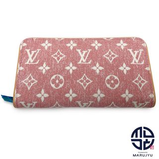 ルイヴィトン(LOUIS VUITTON)のLOUIS VUITTON ルイヴィトン ピンク モノグラムジャカード ジッピーウォレット M81182 長財布 ラウンドファスナー サイフ ブランド(財布)