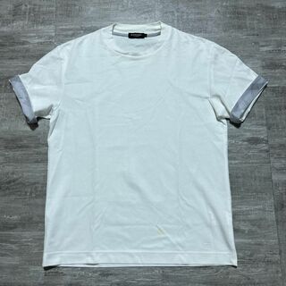 ブラックレーベルクレストブリッジ(BLACK LABEL CRESTBRIDGE)のBLACK LABEL CRESTBRIDGE Tシャツ チェック 白 M(Tシャツ/カットソー(半袖/袖なし))