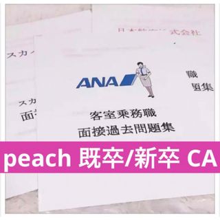 【早い者勝ち】peach ピーチ航空 新卒/既卒 客室乗務員 面接過去問題集(語学/参考書)