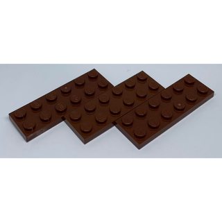 LEGO パーツ　プレート　2×6 ブラウン　3個(知育玩具)