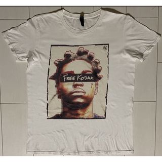 ラップミュージシャン(RAP MUSICIAN)のkodak black コダック ブラック rap tees 白 Tシャツ M(Tシャツ/カットソー(半袖/袖なし))