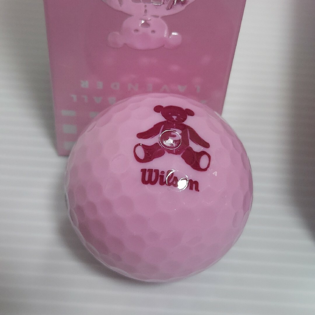 【未使用】Wilson BEAR ゴルフボール ピンク 12個 スポーツ/アウトドアのゴルフ(その他)の商品写真