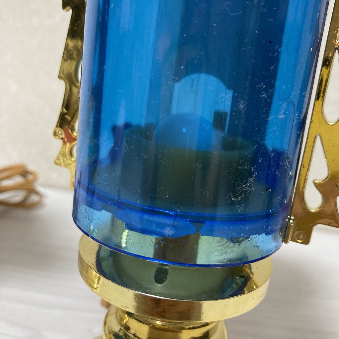 盆提灯 霊前灯 バブル灯 鈴付 ブルー 一対 プラスチック製 電気 盆提灯 霊前灯 バブル灯 鈴付 ブルー 一対 プラスチック製 電気