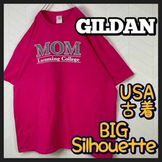 ギルタン(GILDAN)のUSA古着 ギルダン Tシャツ カレッジロゴ MOM 超ビックサイズ ゆるだぼ(Tシャツ/カットソー(半袖/袖なし))