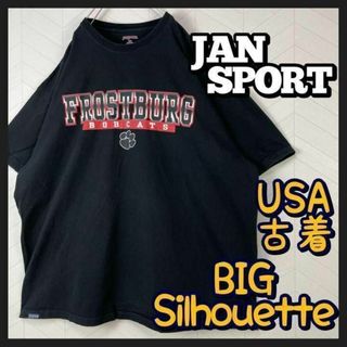 USA古着 ジャンスポーツ Tシャツ ビックサイズ チームロゴ カレッジ 2XL(Tシャツ/カットソー(半袖/袖なし))