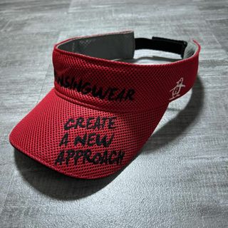 マンシングウェア(Munsingwear)の美品 MUNSING WEAR マンシングウェア メッシュ素材 サンバイザー(ウエア)