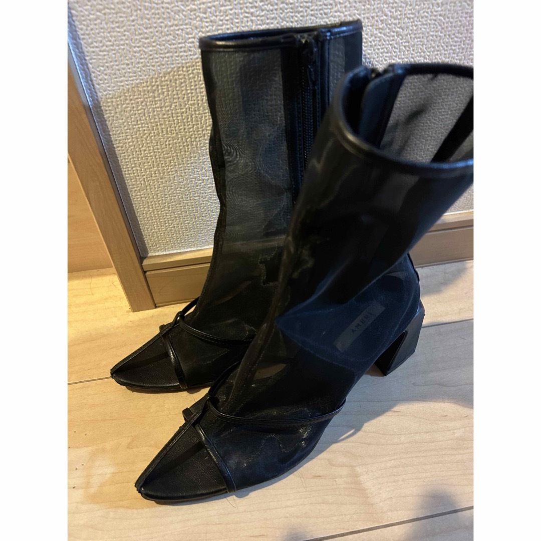 Ameri VINTAGE(アメリヴィンテージ)のAMERI アメリヴィンテージ　シースルー　サンダル　ブーツ レディースの靴/シューズ(ブーツ)の商品写真