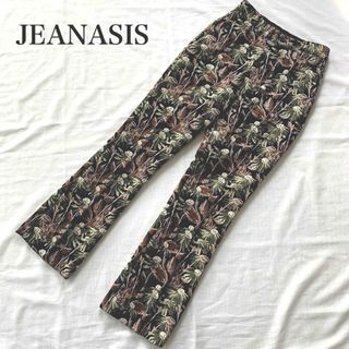 ジーナシス(JEANASIS)のJEANASIS ジーナシス パンツ　柄　ボタニカル　花　Mサイズ(カジュアルパンツ)