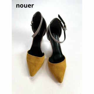 ヌエール(nouer)のnouer ポインテッドトゥ スウェード レザーサンダル 38 スコットクラブ(ハイヒール/パンプス)