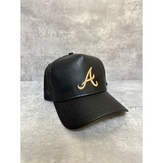 ニューエラー(NEW ERA)のニューエラ アトランタブレーブス レザー スナップバックキャップ(キャップ)