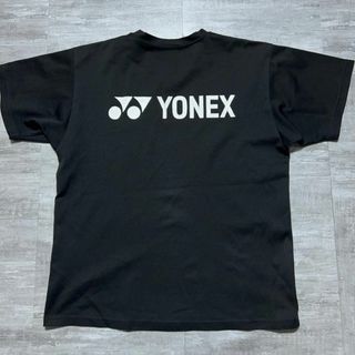 ヨネックス(YONEX)の両面ロゴ YONEX ヨネックス 黒×白 Tシャツ ゲームシャツ S(バドミントン)