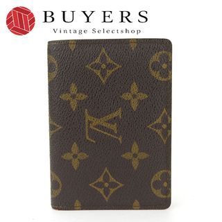 ルイヴィトン(LOUIS VUITTON)の【中古】 ルイ・ヴィトン パスケース モノグラムキャンバス ブラウン レディース メンズ LOUIS VUITTON(パスケース/IDカードホルダー)