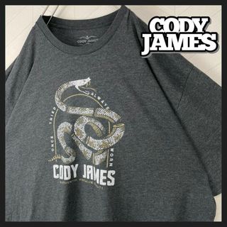 CODY JAMES Tシャツ 蛇 スネーク 半袖 オーバーサイズ USA古着(Tシャツ/カットソー(半袖/袖なし))