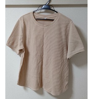 ユニクロ(UNIQLO)のワッフル素材Tシャツ(Tシャツ(半袖/袖なし))