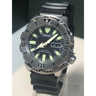 セイコー(SEIKO)の完動 SEIKO ダイバーズ ブラック モンスター 7S26-0350(腕時計(アナログ))