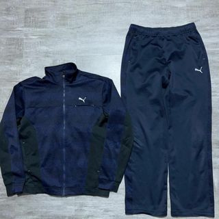 プーマ(PUMA)のPUMA プーマ ジャージ 上下 セットアップ トラックジャケット 総柄 L(ジャージ)