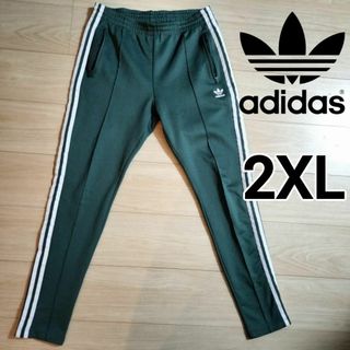 オリジナルス(Originals（adidas）)のアディダス 緑 スーパースター トラックパンツ ジャージ 女性XOT スリムP(その他)