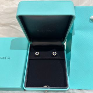 ティファニー(Tiffany & Co.)の新品TIFFANY&Coフローラ ブルーサファイヤ＆ダイヤモンドピアスK18YG(ピアス)