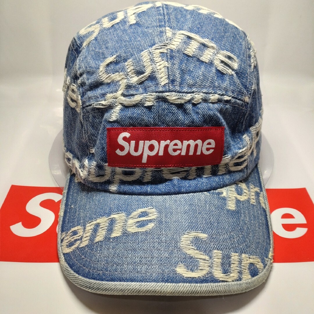 Supreme(シュプリーム)のSupreme SS21 Frayed Logos Denim Camp Cap メンズの帽子(キャップ)の商品写真