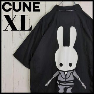 【即完売モデル】 CUNE キューン バックプリント 入手困難 ワークシャツ