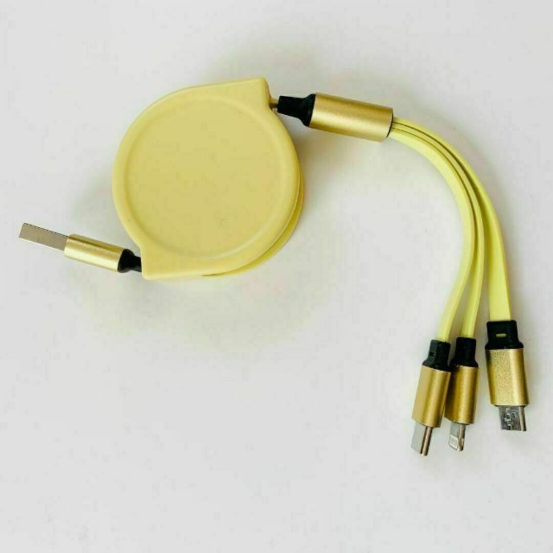 ３個セット iPhone充電ケーブル ライトニングケーブル タイプc マイクロ スマホ/家電/カメラのスマホアクセサリー(その他)の商品写真