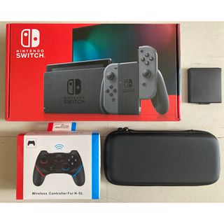 任天堂 - Nintendo Switch本体(新型)＋コントローラー＋ケース  4点セット