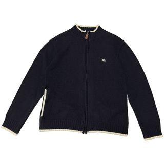 バーバリーブラックレーベル(BURBERRY BLACK LABEL)のBURBERRY BLACK LABEL フルジップセーター ネイビー M相当(ニット/セーター)