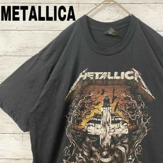 m84　新品　バンドTシャツ　メタリカ　ロックT シングルステッチ　XL(Tシャツ/カットソー(半袖/袖なし))