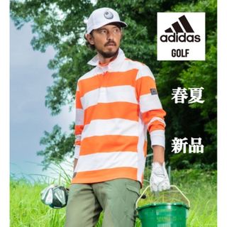 アディダス(adidas)のLサイズ新品アディダスゴルフ /ADICROSS 長袖ラグビーシャツ(ウエア)