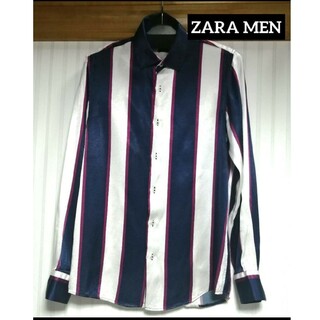 ZARA MEN(ザラ) ストライプシャツ(シャツ)